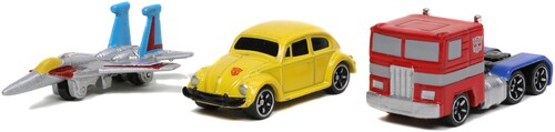 Jada Nano Hwr Transformers G1 3pk Die-cast Cars - Jada Nano Hwr Transformers G1 3pk Die-cast Cars - Collectibles