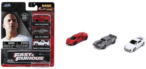 Jada Nano Hwr Ff 3pk Die-cast Cars - Jada Nano Hwr Ff 3pk Die-cast Cars - Collectibles