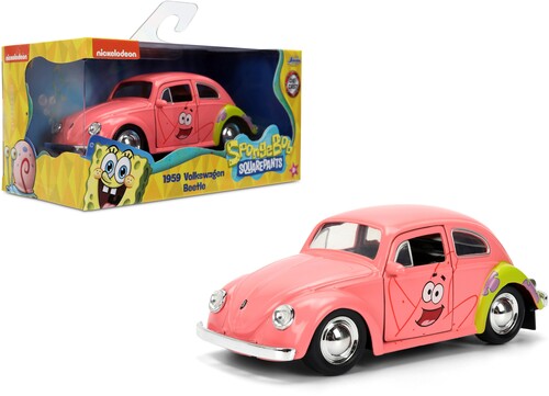 Jada 1/32 Hwr Spongebob Patrick Vw Beetle Die-cast - Jada 1/32 Hwr Spongebob Patrick Vw Beetle Die-cast - Collectibles