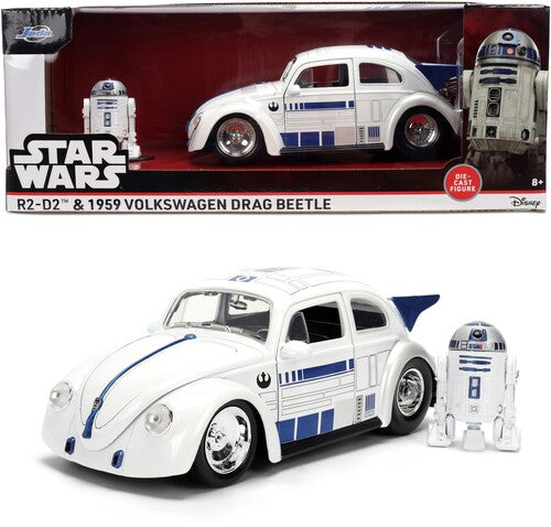 Jada 1/24 Hwr Sw 59 Vw Beetle & R2d2 - Jada 1/24 Hwr Sw 59 Vw Beetle & R2d2 - Collectibles