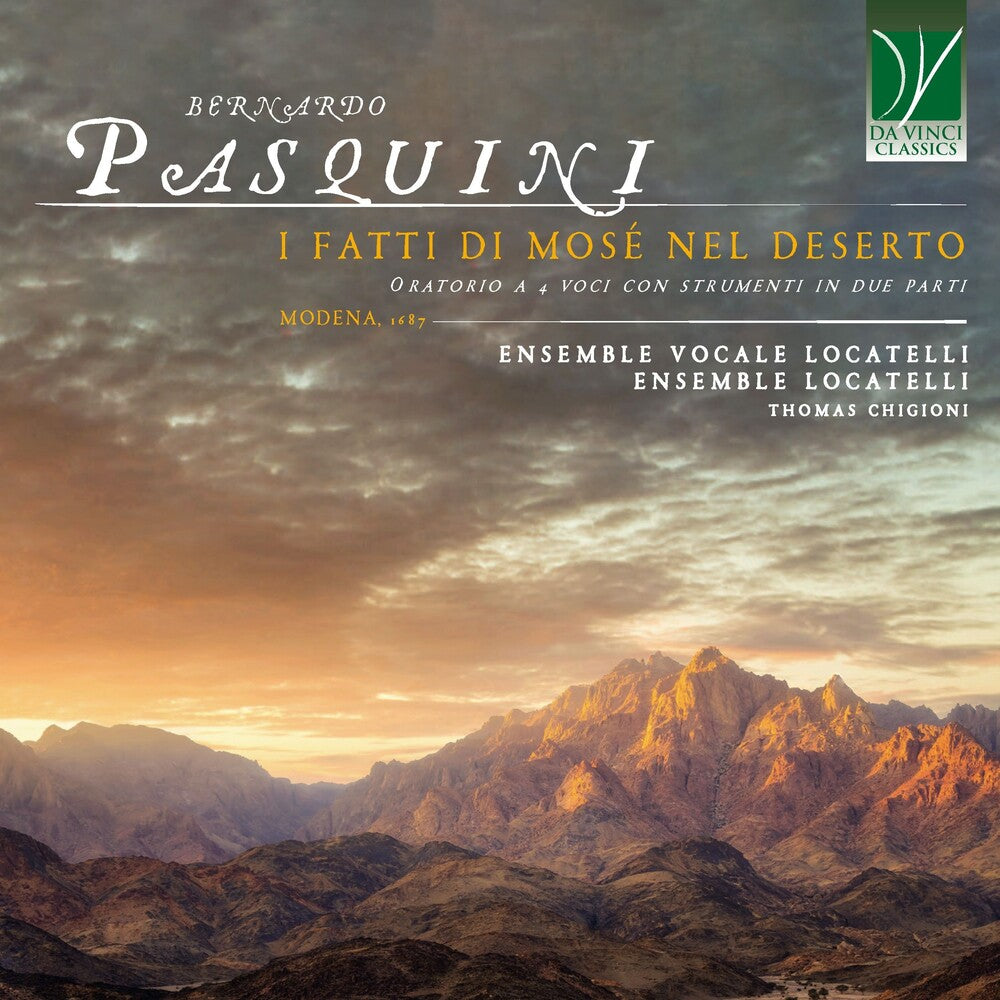 Pre-Order: Bernardo Pasquini: I Fatti Di Mose Nel Deserto Music CD