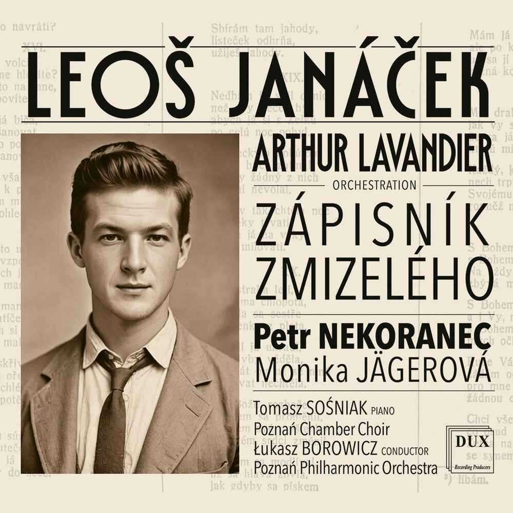 Pre-Order: Janacek: Zapisnik Zmizeleho/Diary Of One Who Music CD