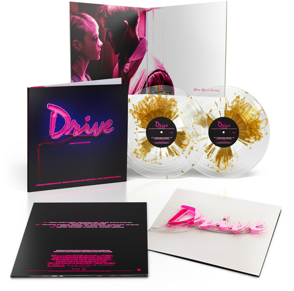 Pre-Order: Drive: Original Motion Picture Soundtrack - 15th Anniversary [Gold Splatter On Clear] Vinyl Record