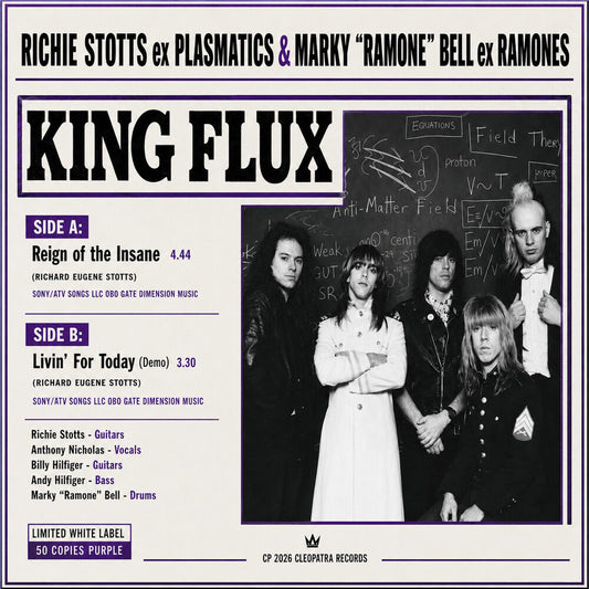 the album cover for King Flux - Reign of the Insane [Signed - Purple]