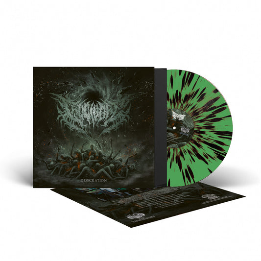 the album cover for Crucivore - Desecration [Colored Vinyl] [Limited Edition] (Ofgv)