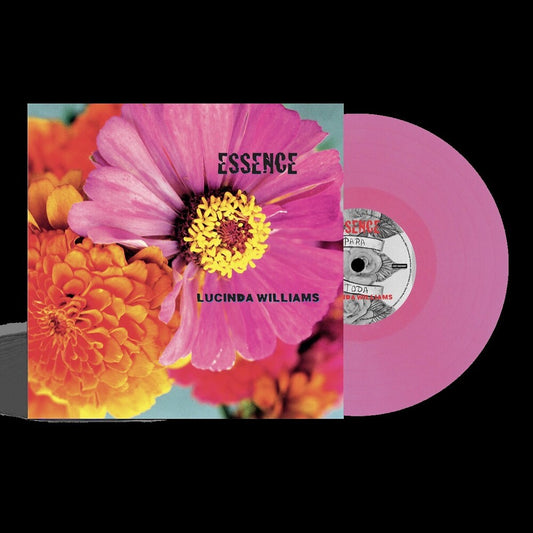 the album cover for Lucinda Williams - Essence - 25th Anniversary [Pink]