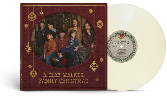 the album cover for Clay Walker - A Clay Walker Family Christmas [Cream]