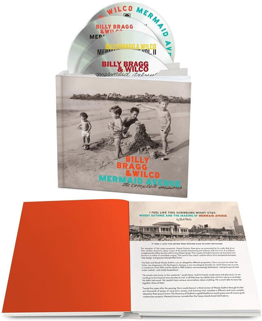 the album cover for Billy Bragg & Wilco - Mermaid Avenue: The Complete Sessions - [4 CD Deluxe Portfolio Book]