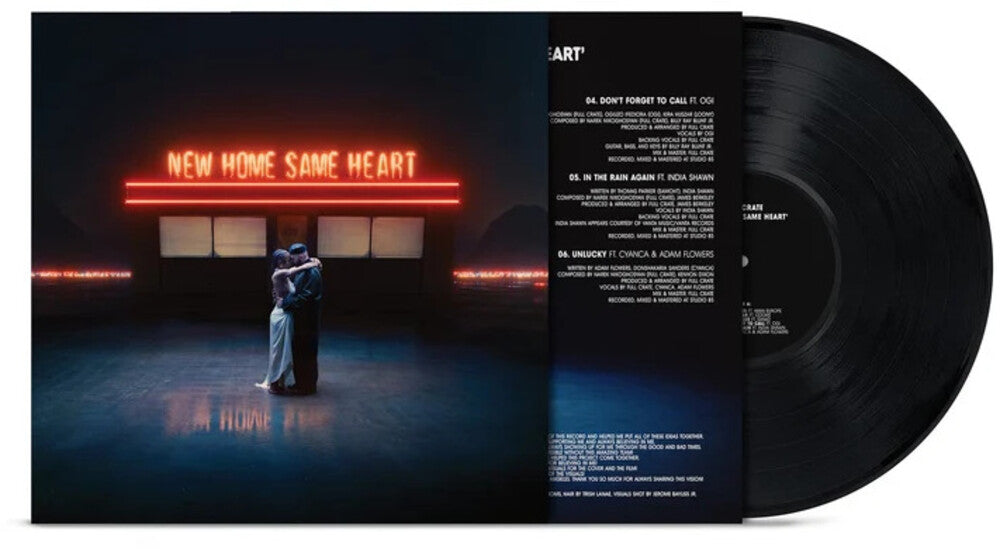 the album cover for Full Crate - New Home Same Heart