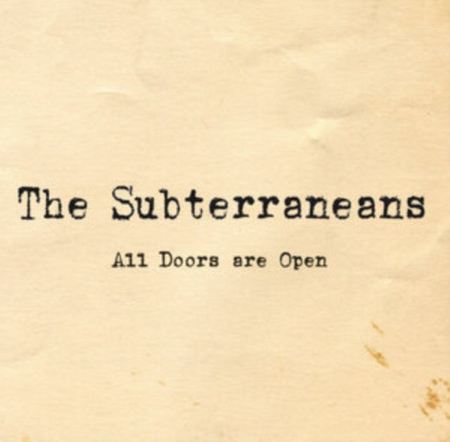 Subterraneans - All Doors Are Open  Music CD