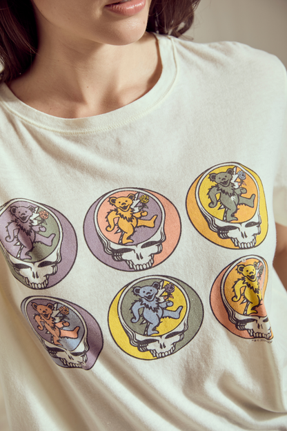 Grateful Dead Six Bears Womens Tee Shirt Officially Licensed