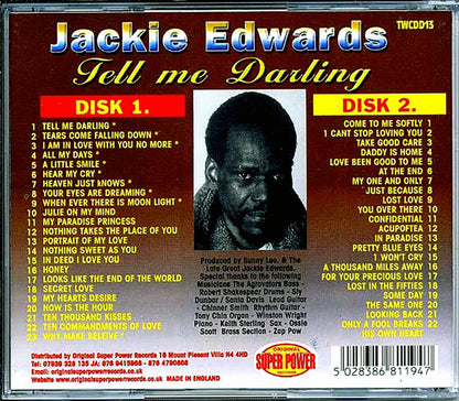 Jackie Edwards - Tell Me Darling (45 tracks) (2xCD) Music CD