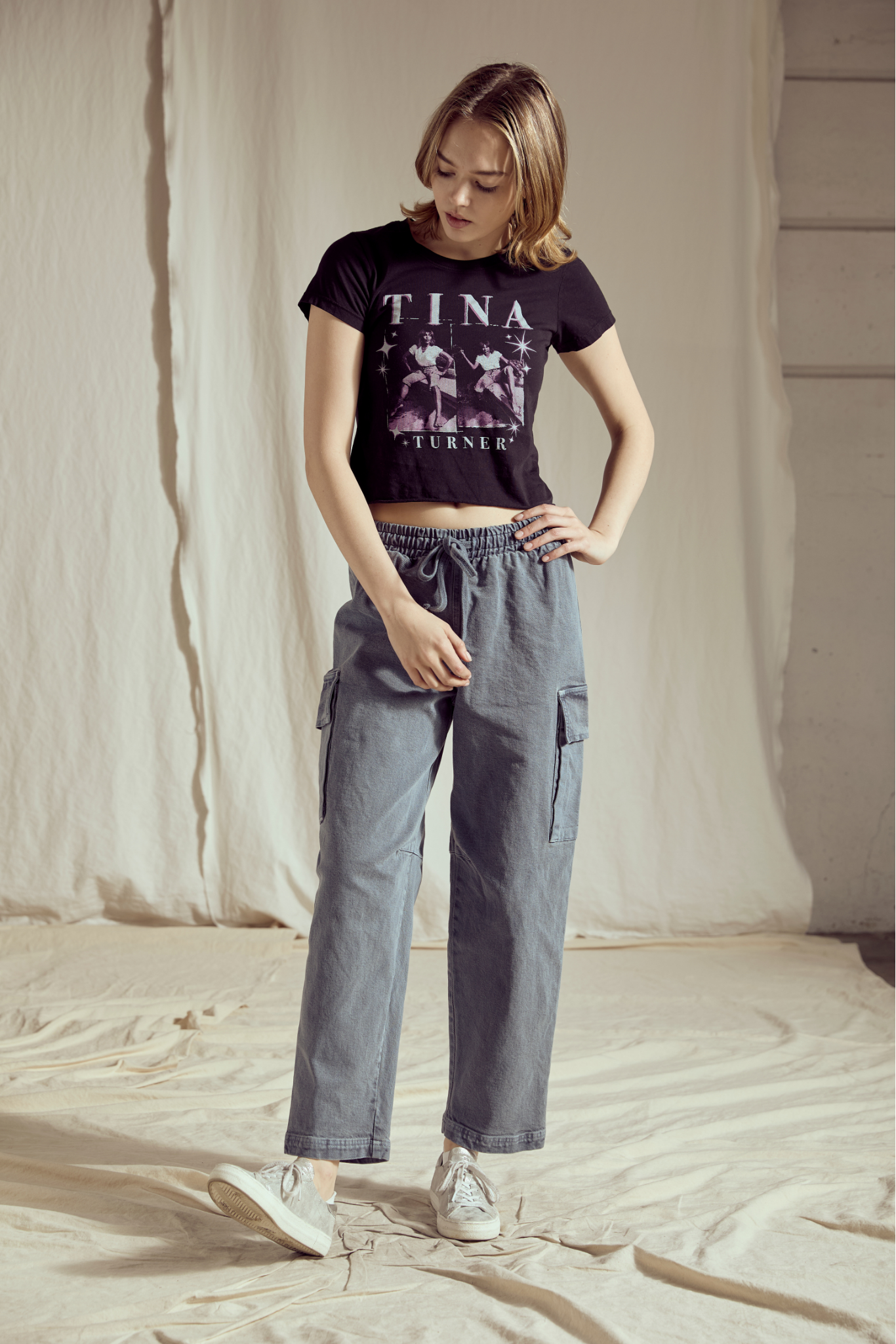 Tina Turner Womens Crop Tee Shirt Officially Licensed