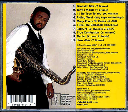 Tony Greene - Groovin Sax Music CD