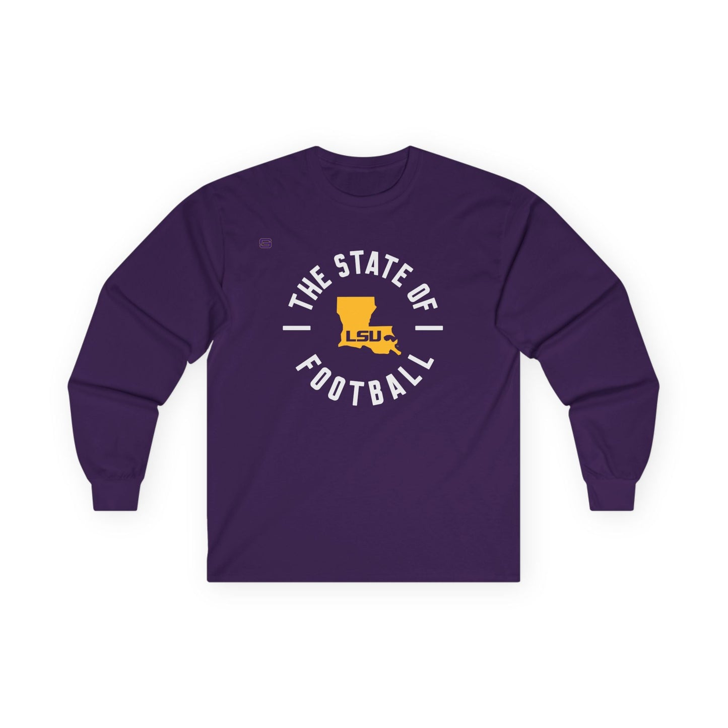 LSU Football State of Football Long Sleeve Shirt