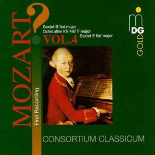 the album cover for Wolfgang Amadeus Mozart - Sextet in E-Flat & G-Flat / Octet in F