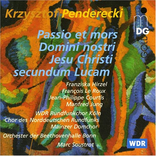 the album cover for K. PENDERECKI - St Luke's Passion