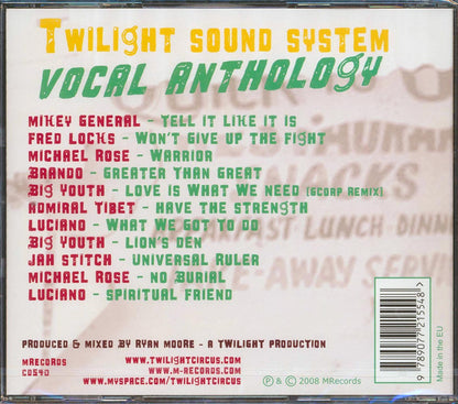 Luciano, Michael Rose, Fred Locks, Etc. - Twilight Sound System Vocal Anthology Music CD