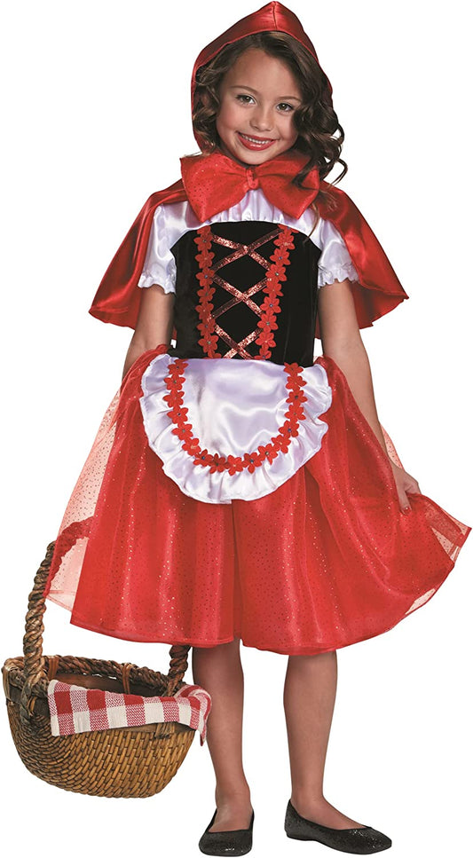 Little Red Riding Hood Fairy Tale Deluxe Toddler Costume Medium 7-8