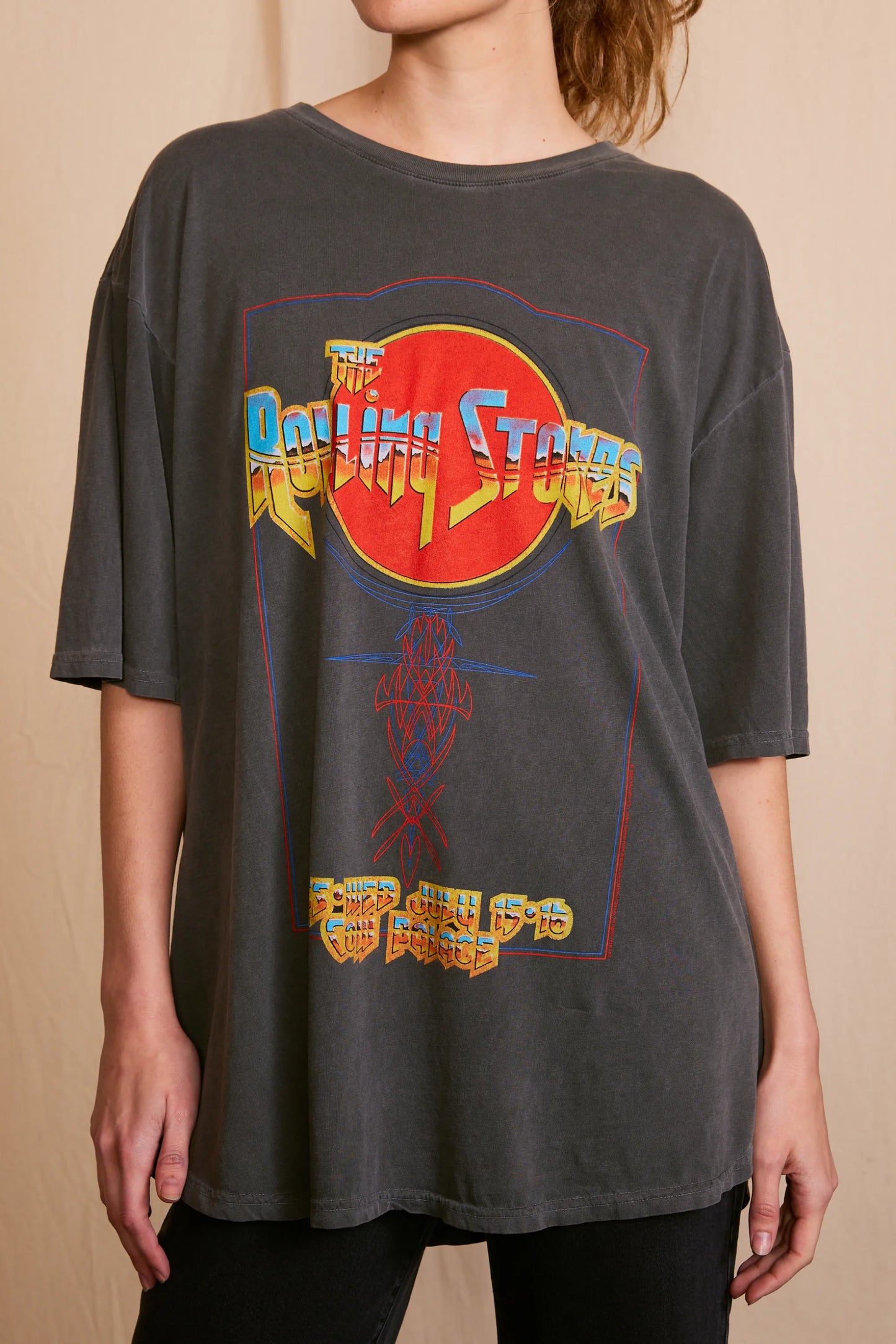 The Rolling Stones Cow Palace Womens Oversized Tee Shirt