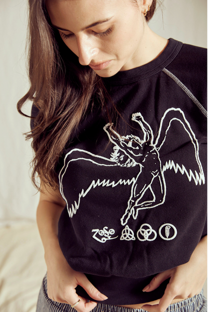 Led Zeppelin Short Sleeve Icarus Womens Raglan T Shirt
