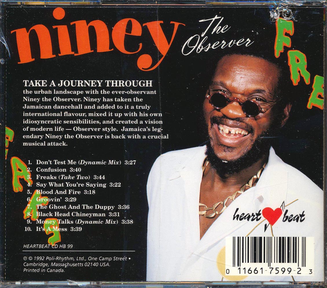 Niney The Observer - Freaks Music CD