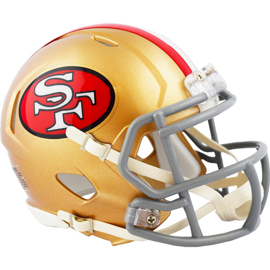 San Francisco 49ers 1964-1995 Throwback Riddell Speed Mini Football Helmet