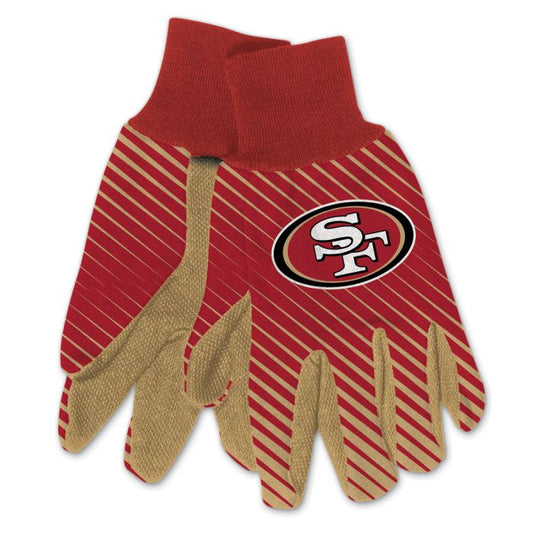 San Francisco 49ers Adult Two-Tone Gloves