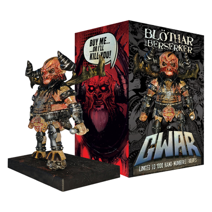 GWAR 'The New Dark Ages' Limited Edition LP + Blothar Bobblehead
