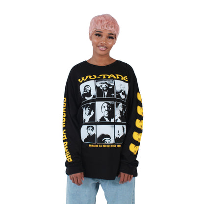 Wu-Tang Clan Officially Licensed 9 Diagrams Long Sleeve Mens T Shirt Black