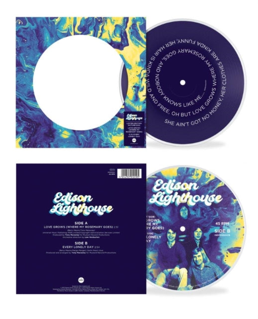 Edison Lighthouse - Love Grows (Where My Rosemary Goes) (Picture Disc) - 7 Inch Vinyl Record