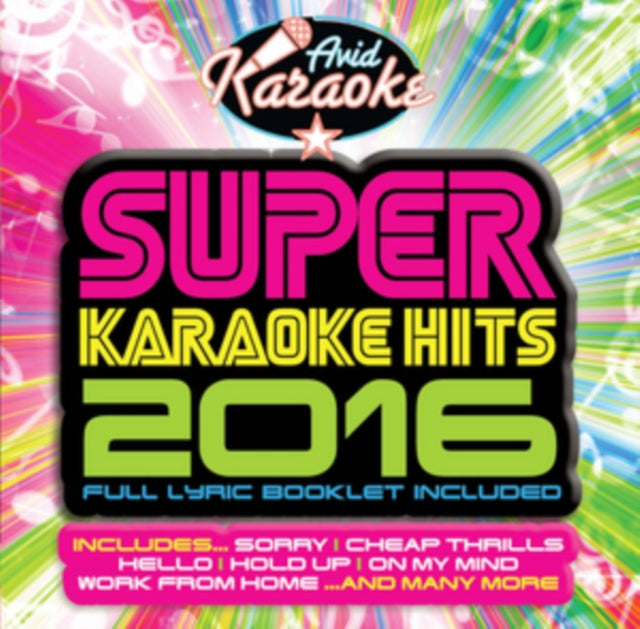 Various Artists - Super Karaoke Hits 2016 Music CD