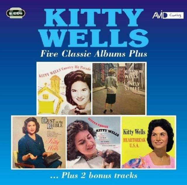Kitty Wells - Five Classic Albums Plus  Music CD