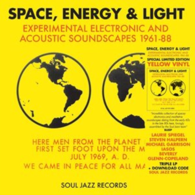 Soul Jazz Records Presents - Space, Energy & Light: Experimental Electronic & Acoustic Soundscapes (Yellow Vinyl/3LP) Vinyl Record