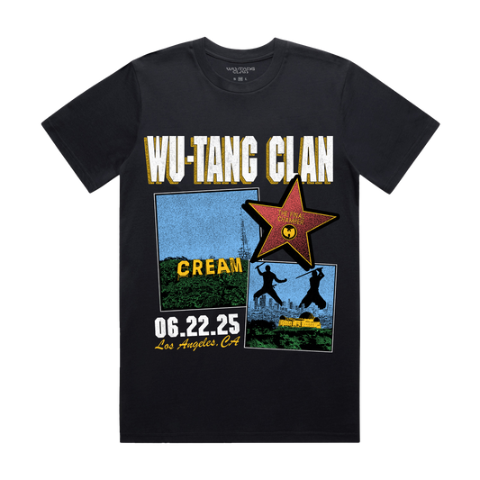 Wu-Tang Clan Officially Licensed Final Chamber Tour Los Angeles Exclusive Mens T Shirt Black