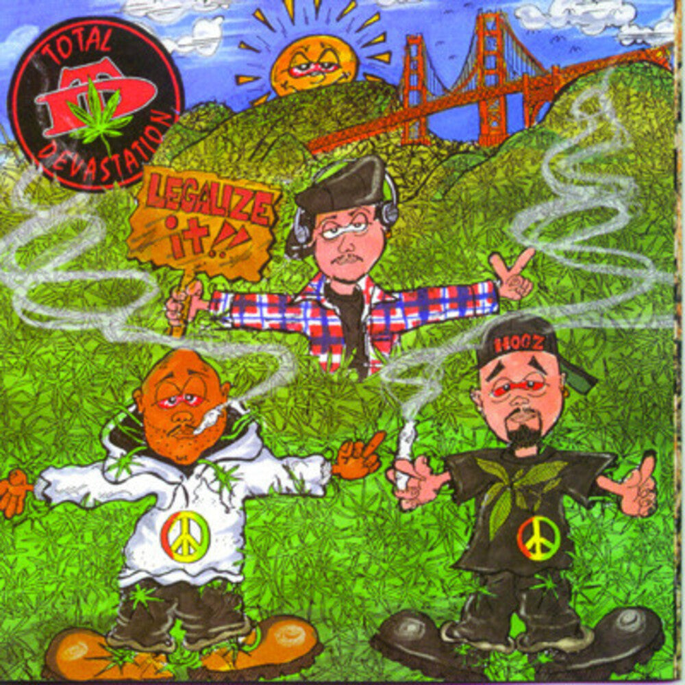 the album cover for Total Devastation - Legalize It