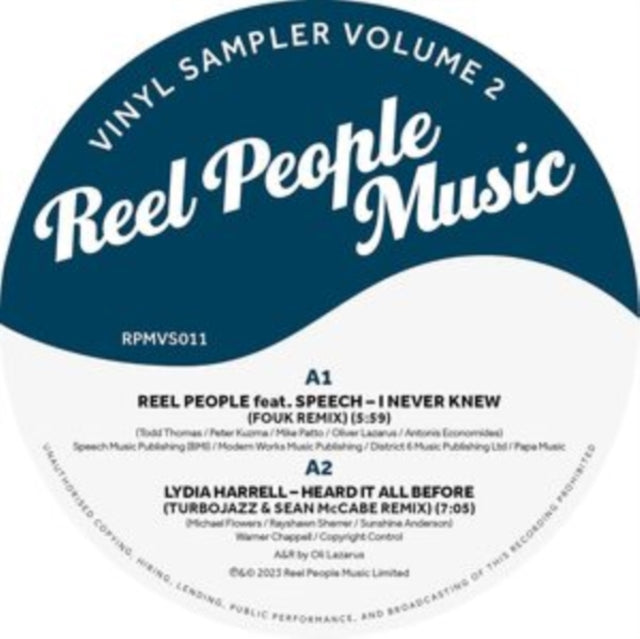 Various Artists - Reel People Music: Vinyl Sampler Vol. 2 Vinyl Record