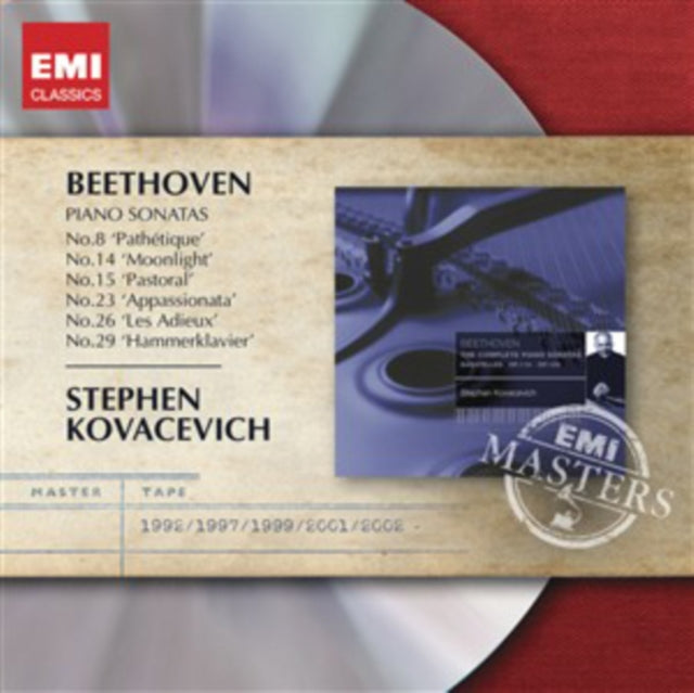Stephen Kovacevich - Beethoven: Pno Sonatas Nos.8 / 14 / 21 / 23 / 26 & 29  Music CD