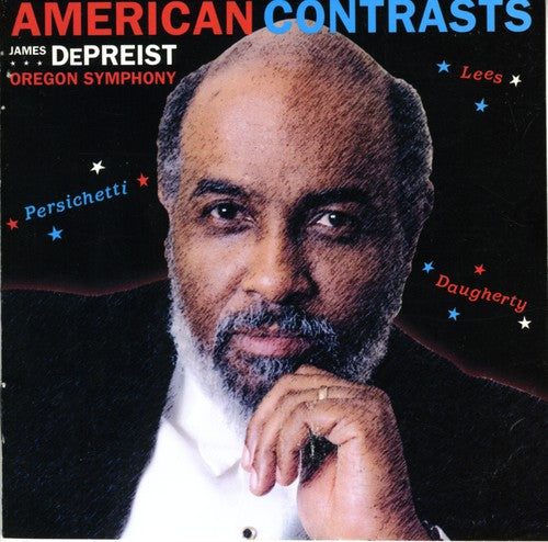the album cover for James DePreist - American Contrast