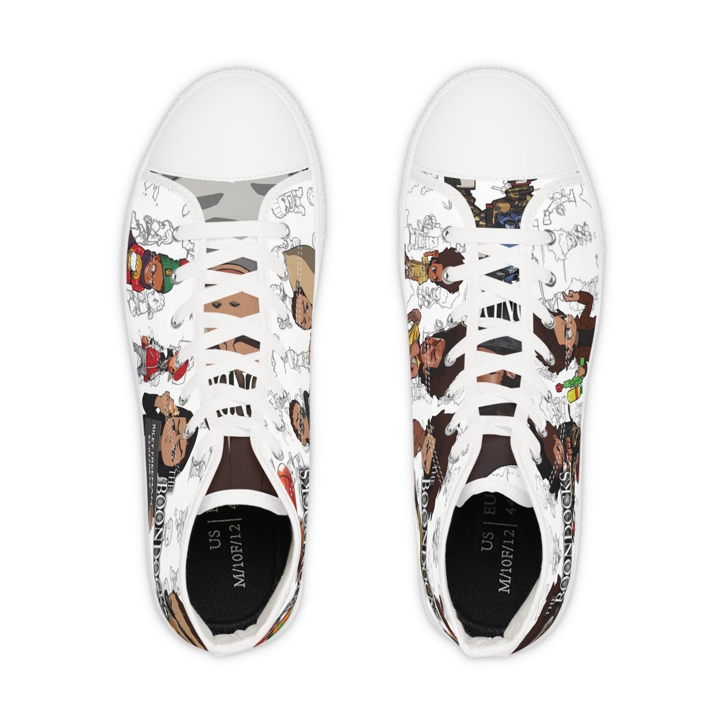 The Boondocks Huey Vs Riley Men's High Top Sneakers
