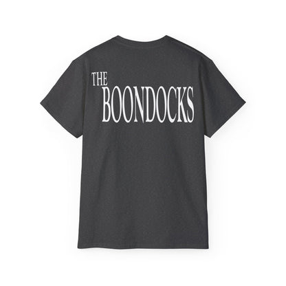 The Boondocks - Huey Packing Heat Black And White Eco Mens T Shirt