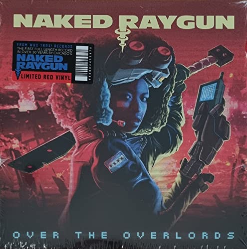 Naked Raygun - Over The Overlords [Colored Vinyl] (Red) (Uk) Vinyl Record Album Cover