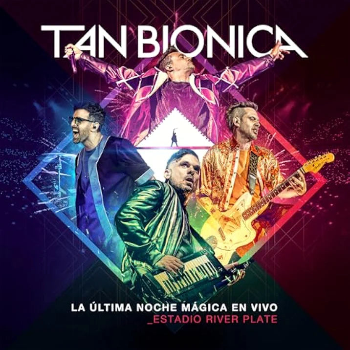 Tan Bionica - La Ultima Noche Magica Vivo (Live At River Plate) [LP] Vinyl Record Album Cover