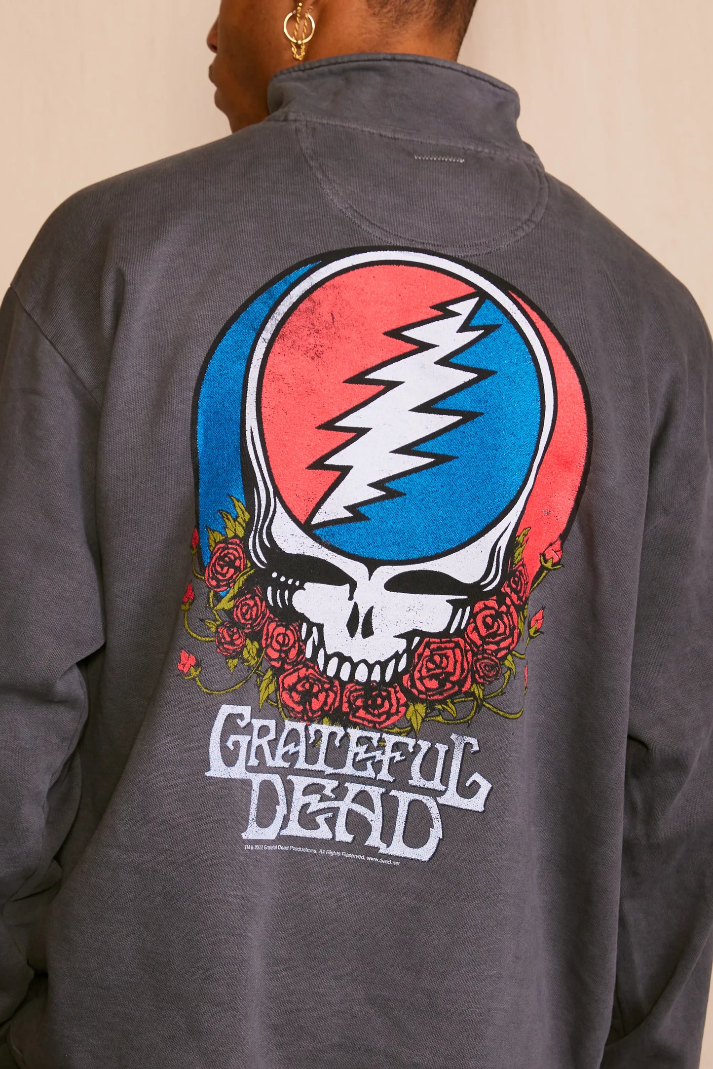 Grateful Dead Zip Mens Sweatshirt Black