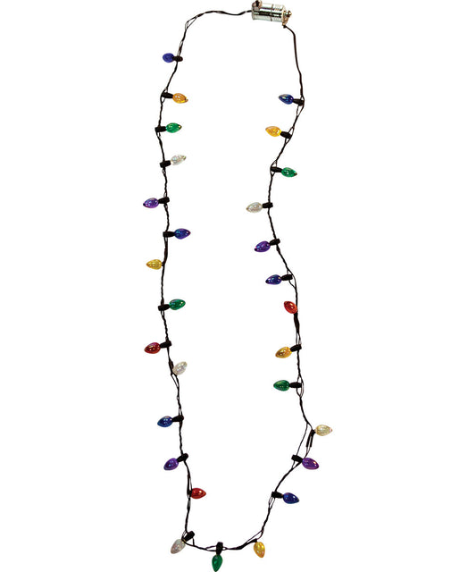 Christmas Light Bulb Necklace Light Up