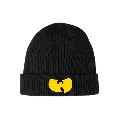 Wu-Tang Clan Classic Logo Beanie Hat Black Officially Licensed