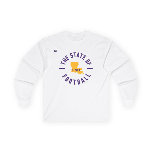 LSU Football State of Football Long Sleeve Shirt