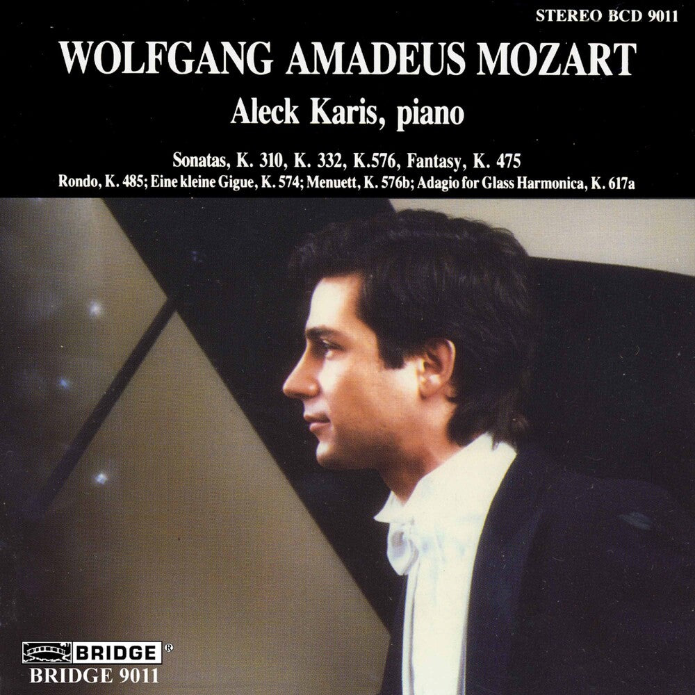 the album cover for ALECK KARIS - Piano Sonatas in a / Fantasy in C