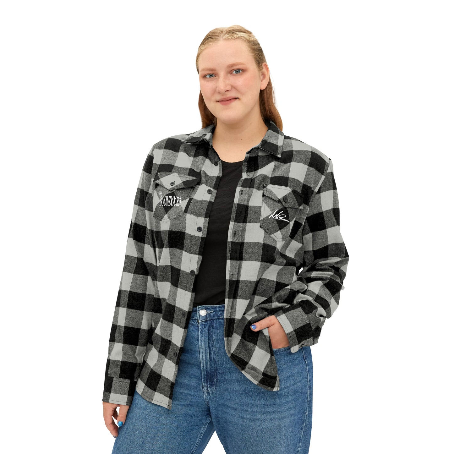 The Boondocks Freeman Brothers Wanted Grey / Black Flannel Shirt