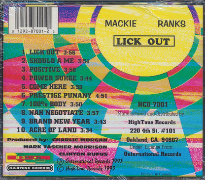 Mackie Ranks - Lick Out Music CD